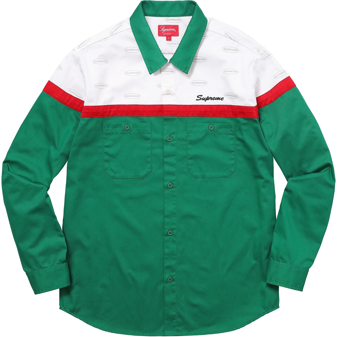 Color Blocked Work Shirt view 5